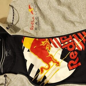 Puma Red Bull jacket medium Lt gray blue trim
